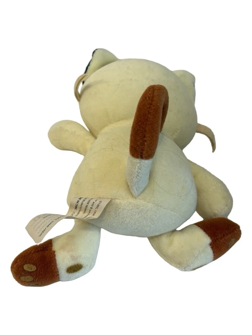 Meowth Pokemon Plush Game Freak 1998 Nintendo 6